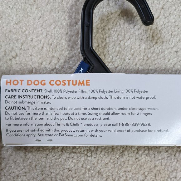 (2 for $20) NWT HOT DOG Canine Costume - Picture 5 of 6